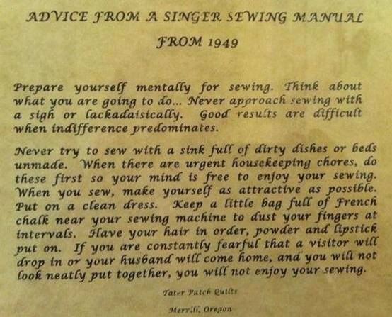 old sewing advice